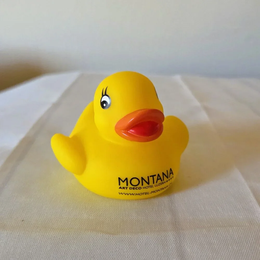 Duck from Art Deco Hotel Montana Lake Lucerne Switzerland Collectible Yellow